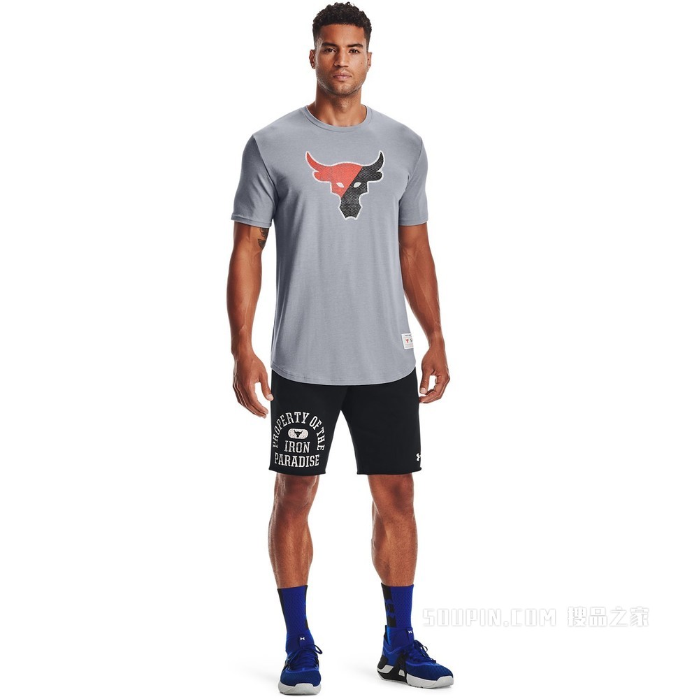 男士Project Rock强森Training Dept短袖T恤