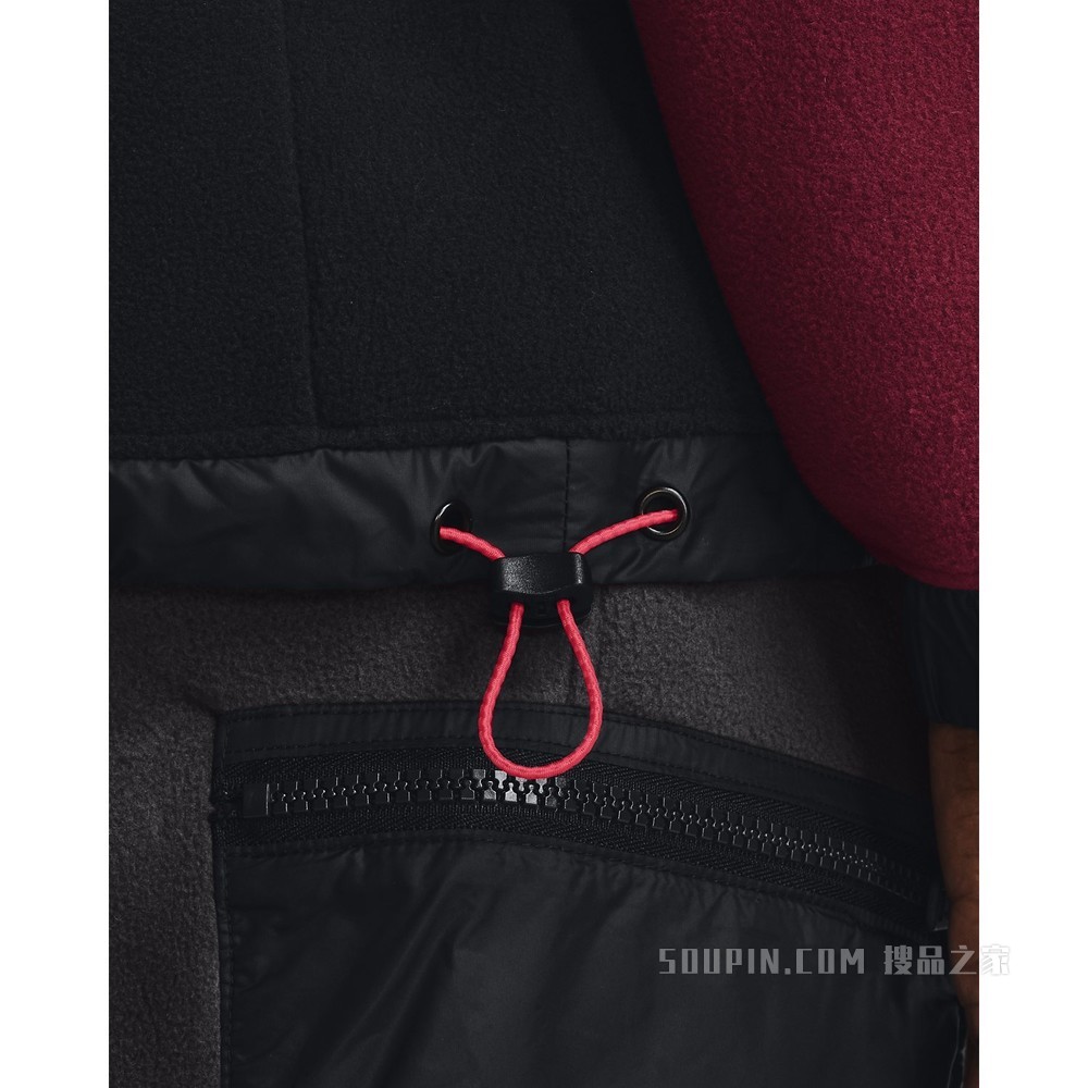 男士Project Rock强森Micro抓绒连帽上衣