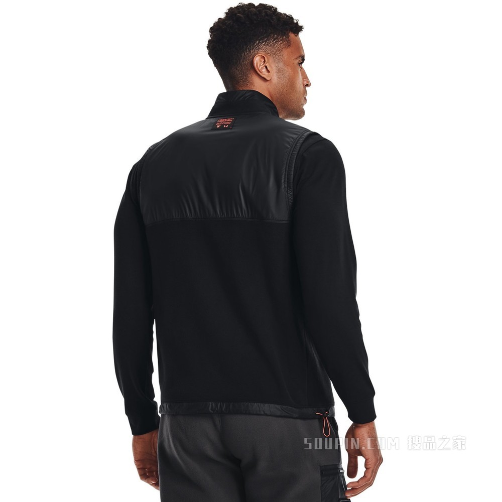 男士Project Rock强森Micro抓绒全拉链马甲