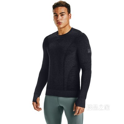 男士UA IntelliKnit Phantom 2.0圆领运动衣