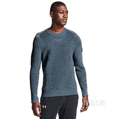男士UA IntelliKnit Phantom 2.0圆领运动衣