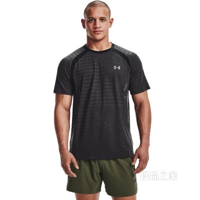 男士UA Streak Phantom跑步短袖T恤
