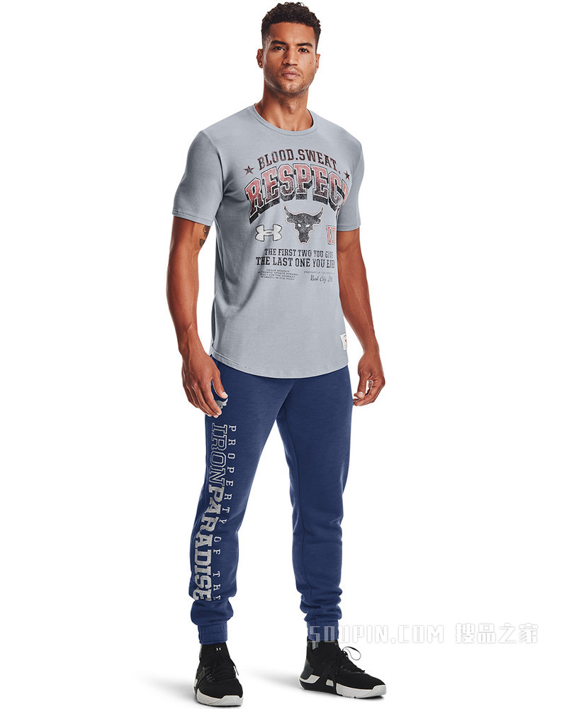 男士Project Rock强森BSR短袖T恤