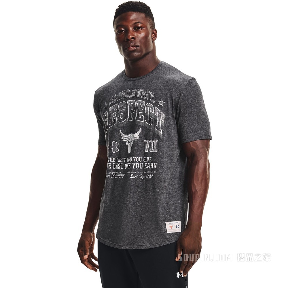 男士Project Rock强森BSR短袖T恤