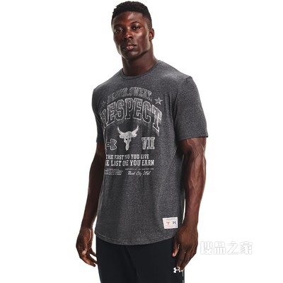 男士Project Rock强森BSR短袖T恤