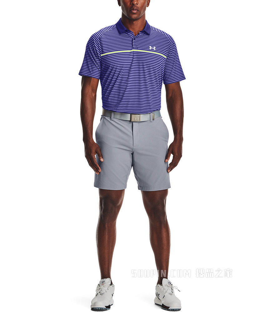 男士UA Iso-Chill Hollen条纹Polo衫