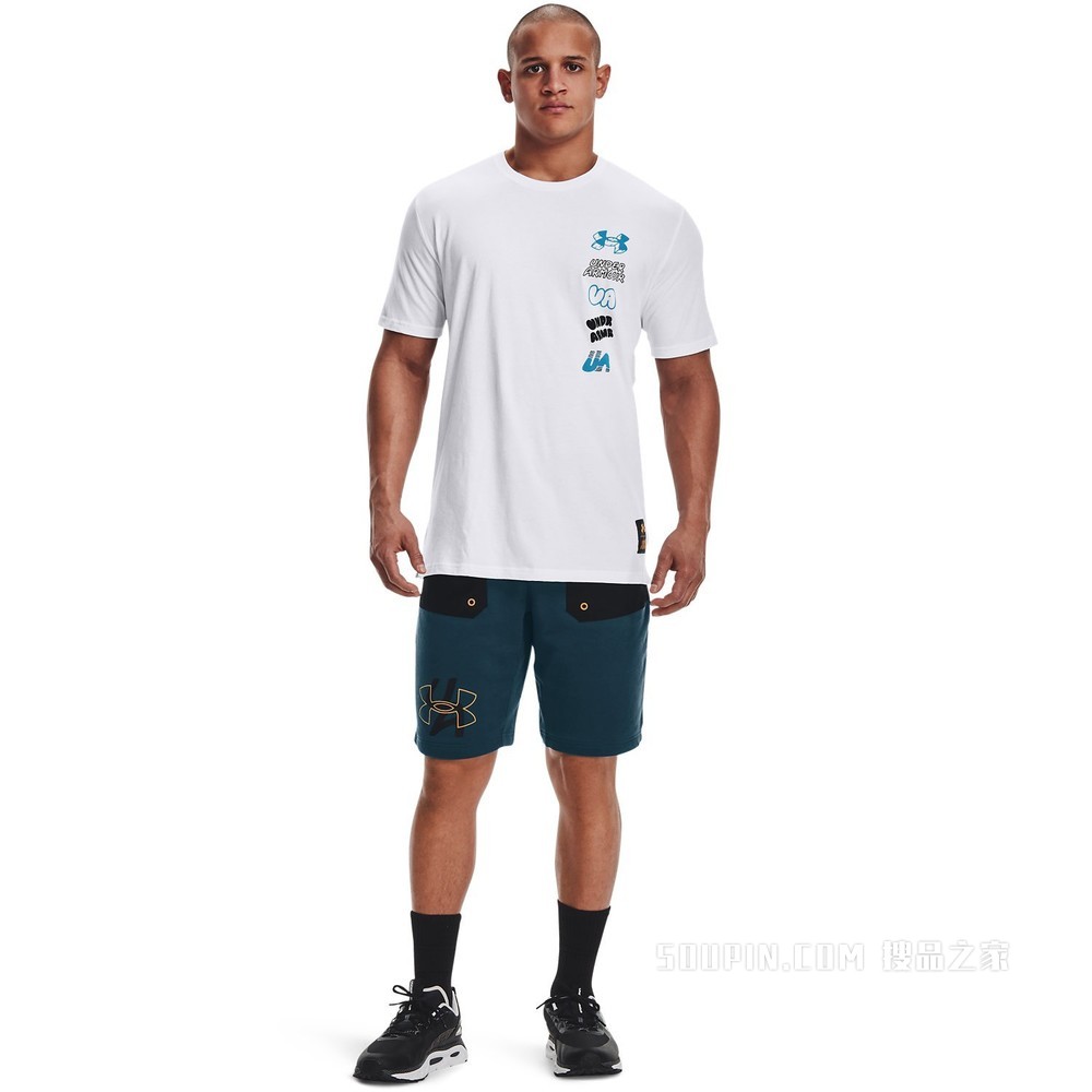 男士UA Multi Logo Scribble短袖T恤