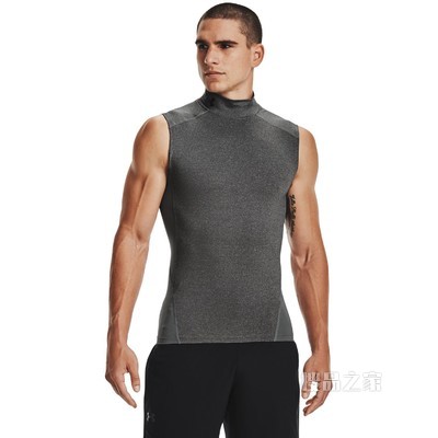 男士UA HeatGear® Armour高领无袖T恤