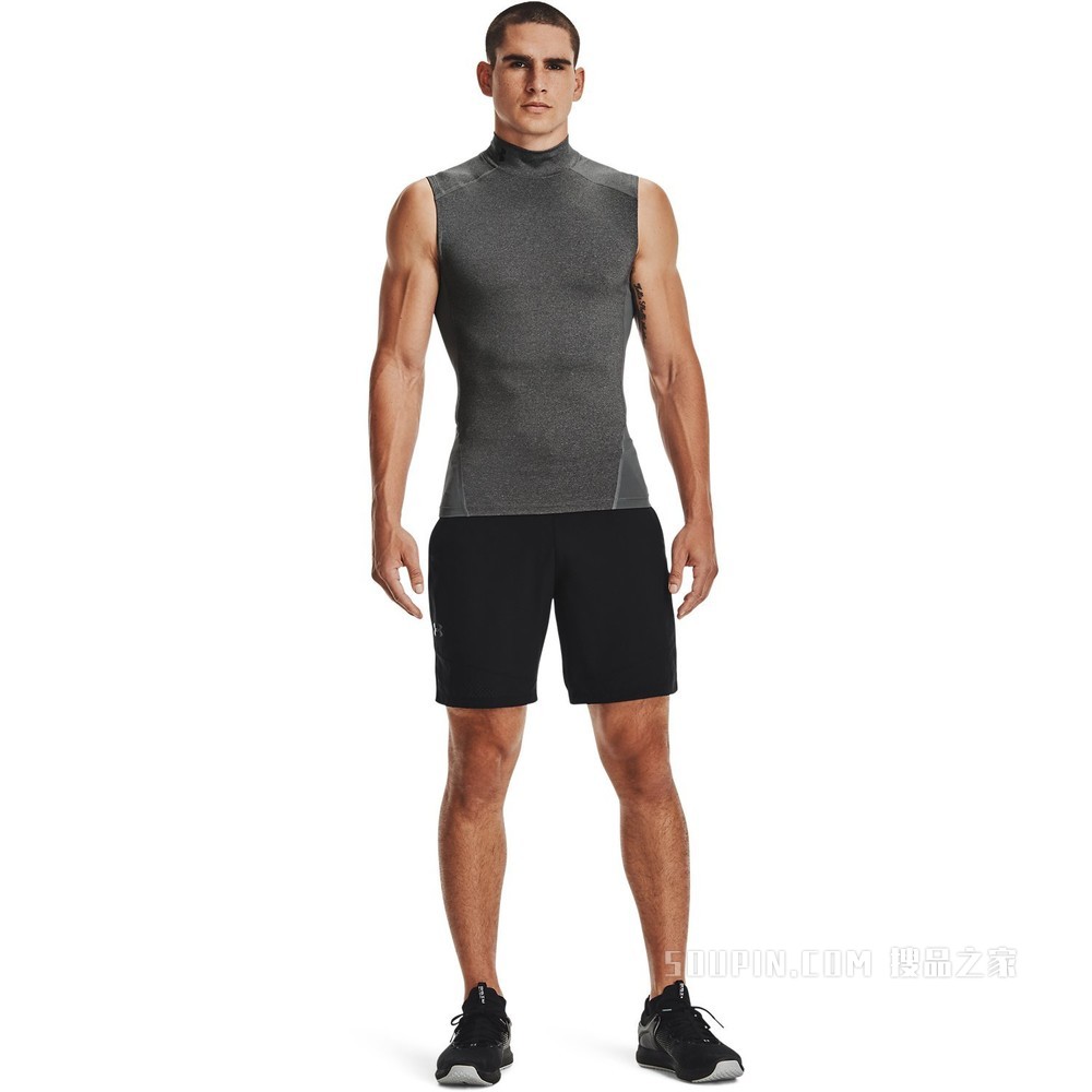 男士UA HeatGear® Armour高领无袖T恤