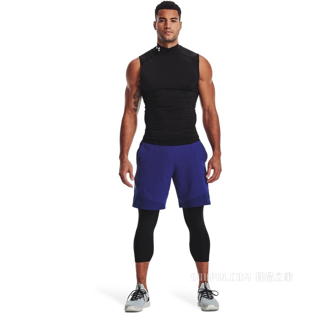 男士UA HeatGear® Armour高领无袖T恤