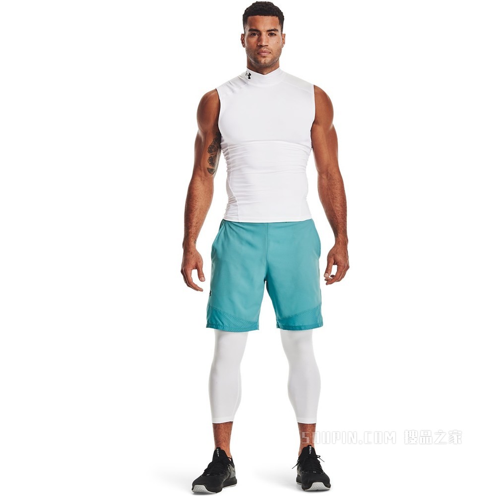 男士UA HeatGear® Armour高领无袖T恤