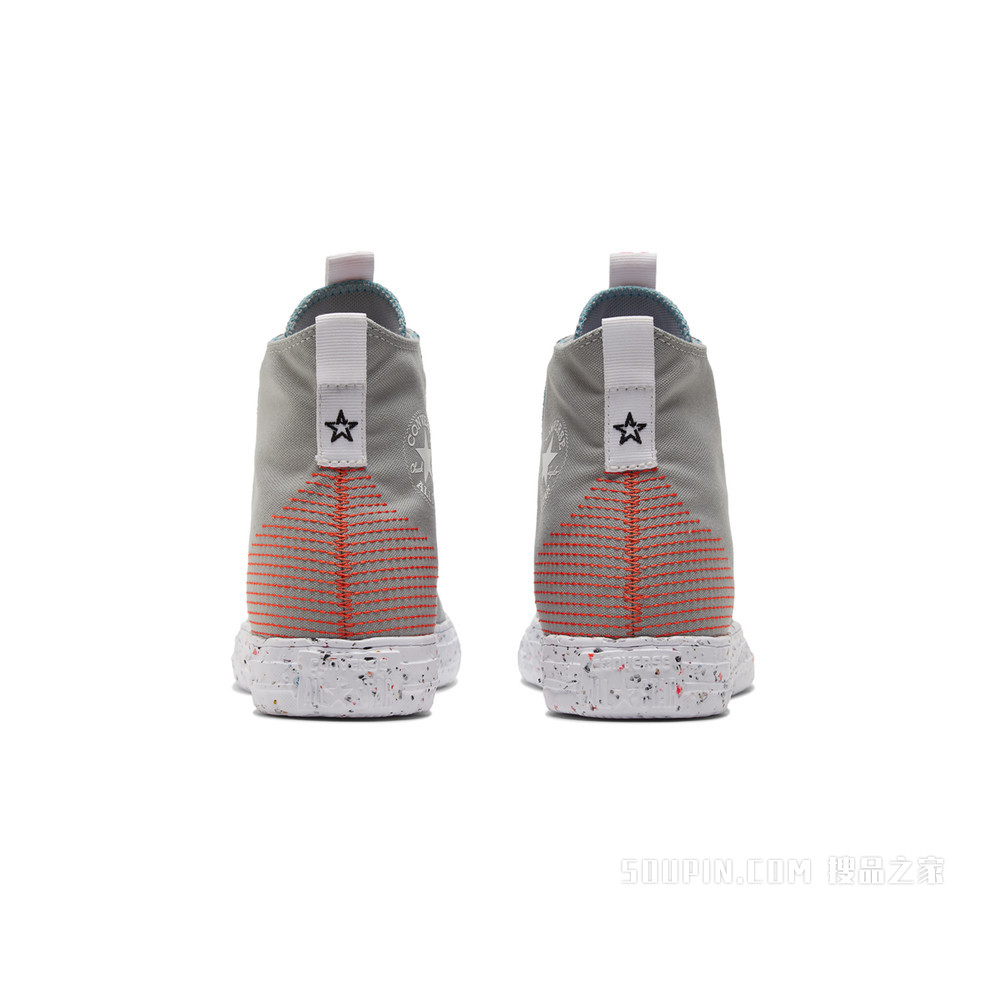 【男女同款】Chuck Taylor All Star Crater 中性 灰石色/橙红色