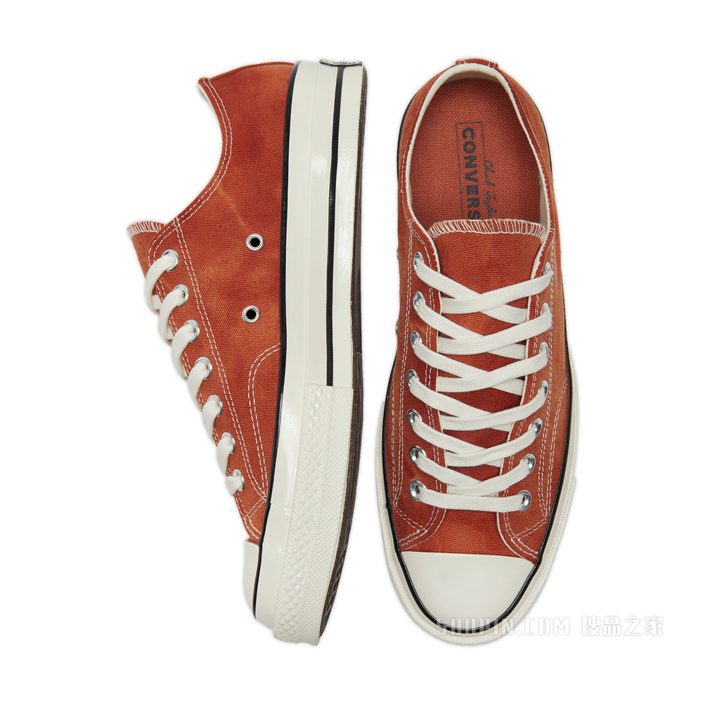 【男女同款】Chuck 70 中性 树皮红/米黄色