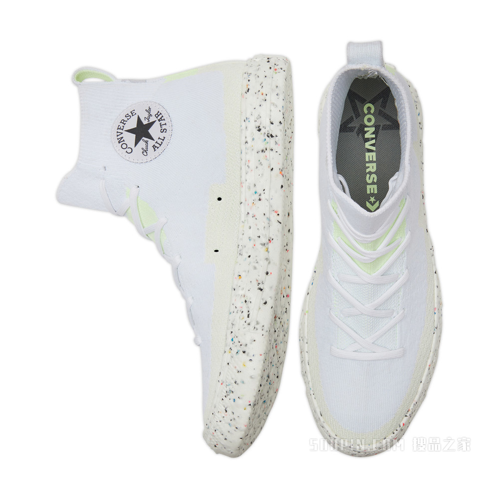 【男女同款】ChuckÂ Taylor All Star Crater Knit 中性 多色/白/米白/黄