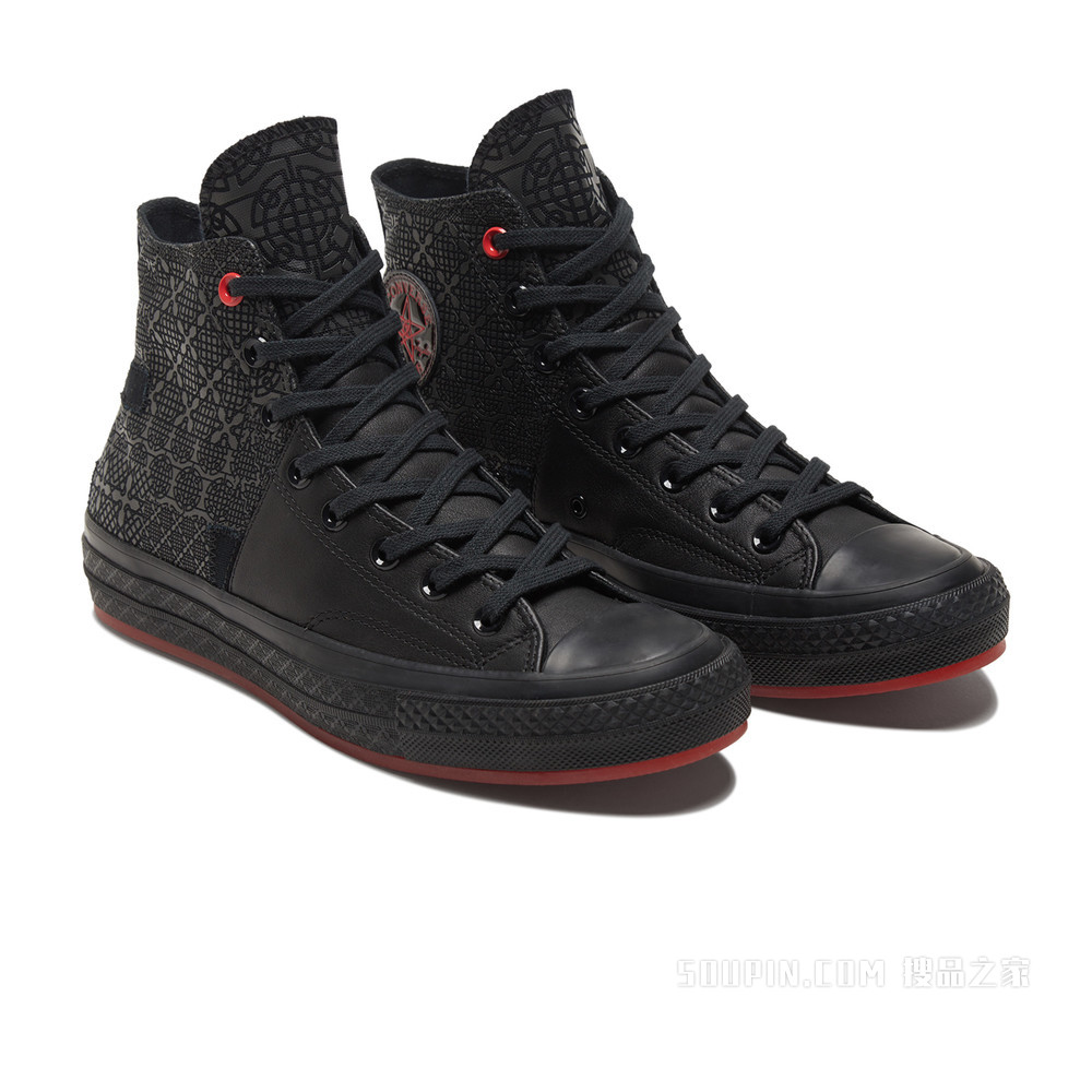 【男女同款】Chuck 70 High Top 中性 黑/深灰黑色