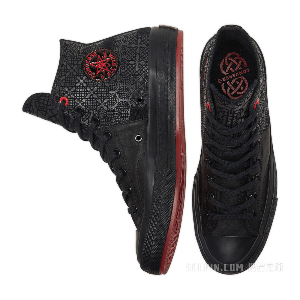 【男女同款】Chuck 70 High Top 中性 黑/深灰黑色