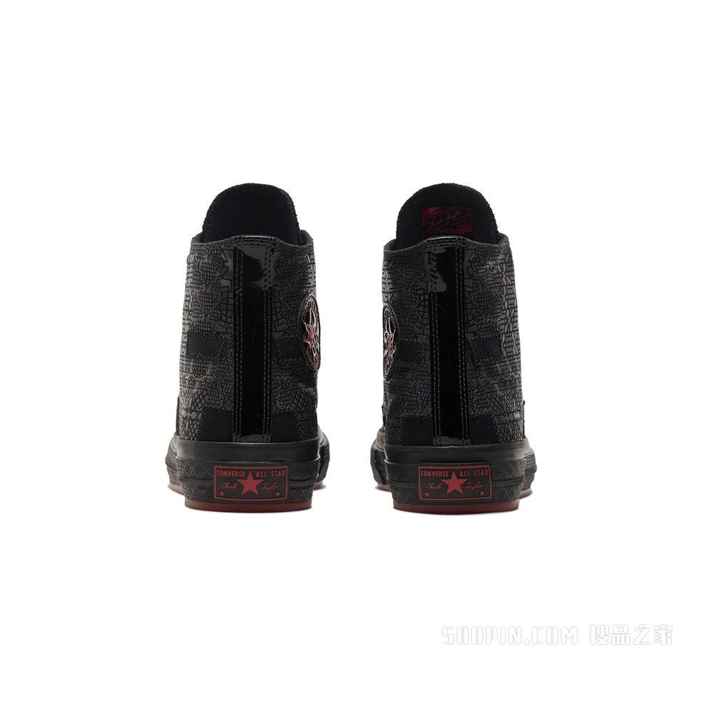 【男女同款】Chuck 70 High Top 中性 黑/深灰黑色