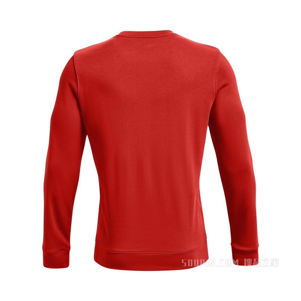 男士UA Rival Terry Lockertag Overlap Crew圆领上衣