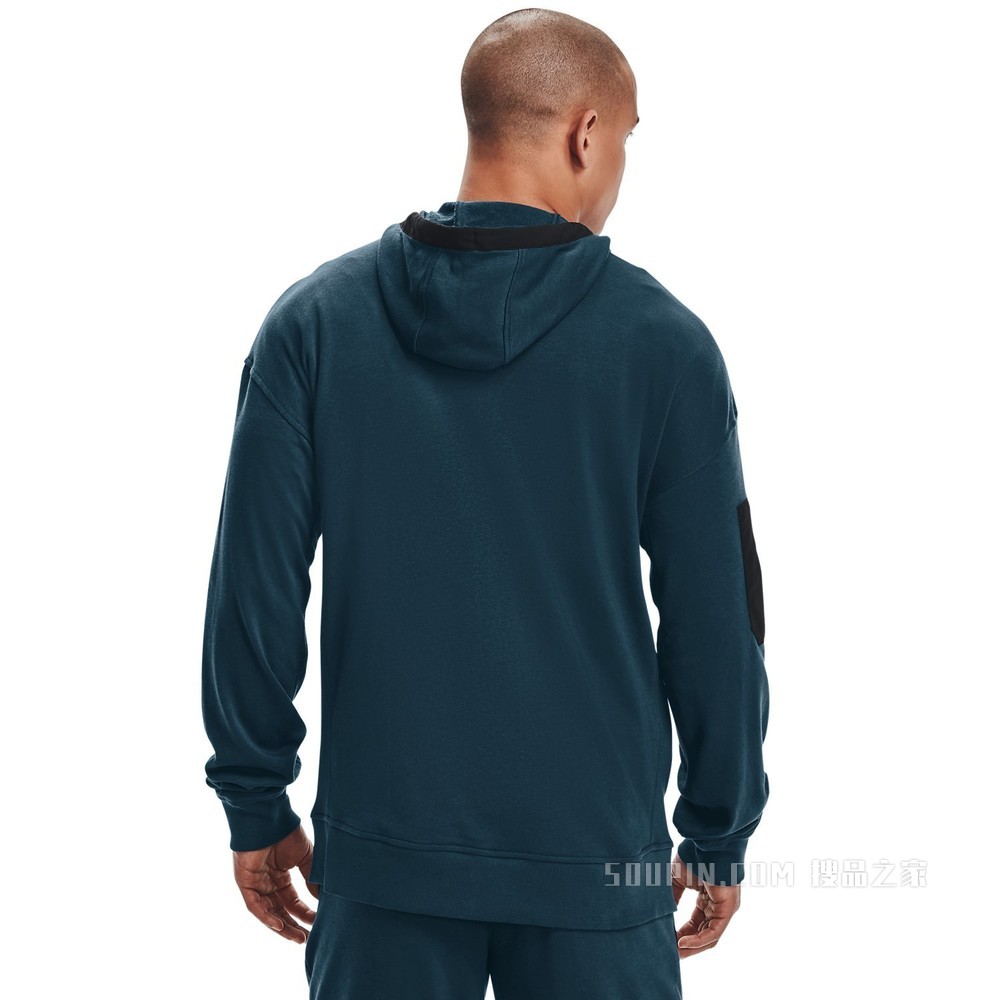 男士UA Rival Terry Scribble全拉链运动上衣