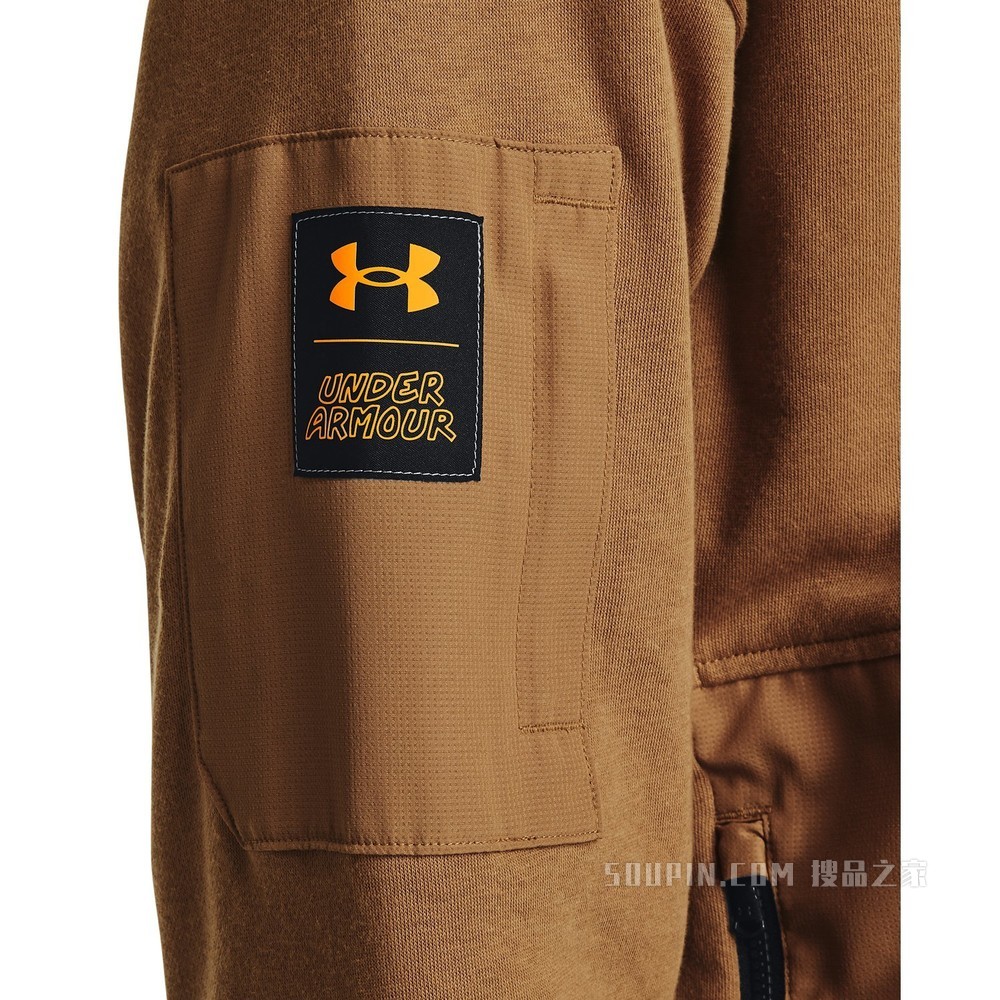 男士UA Rival Terry Scribble全拉链运动上衣