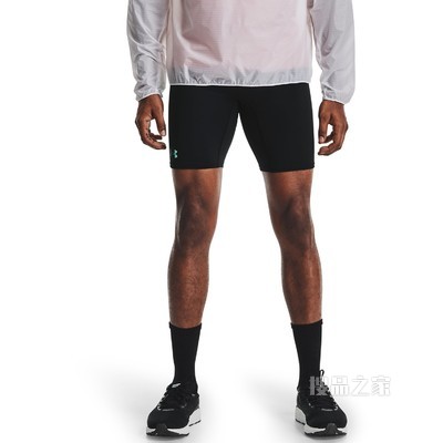 男士UA RUSH跑步紧身中裤