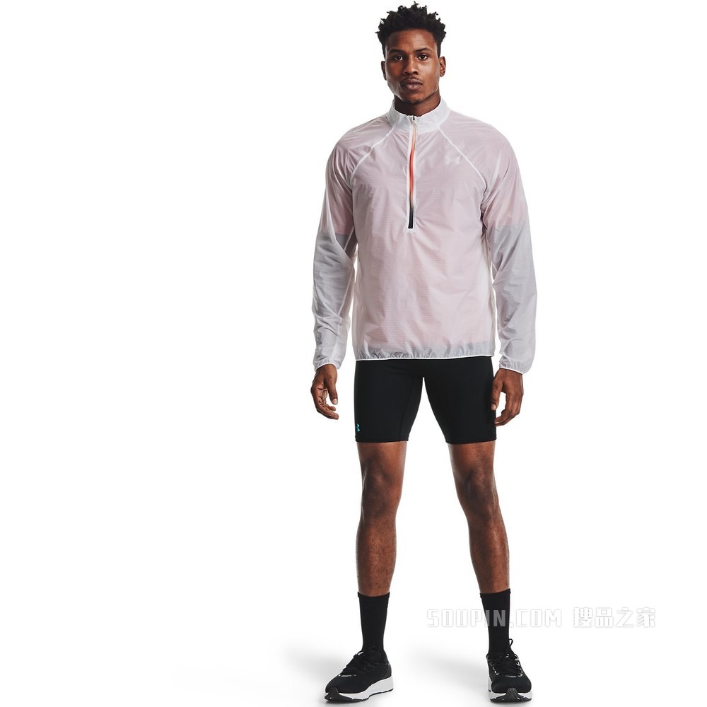 男士UA RUSH跑步紧身中裤