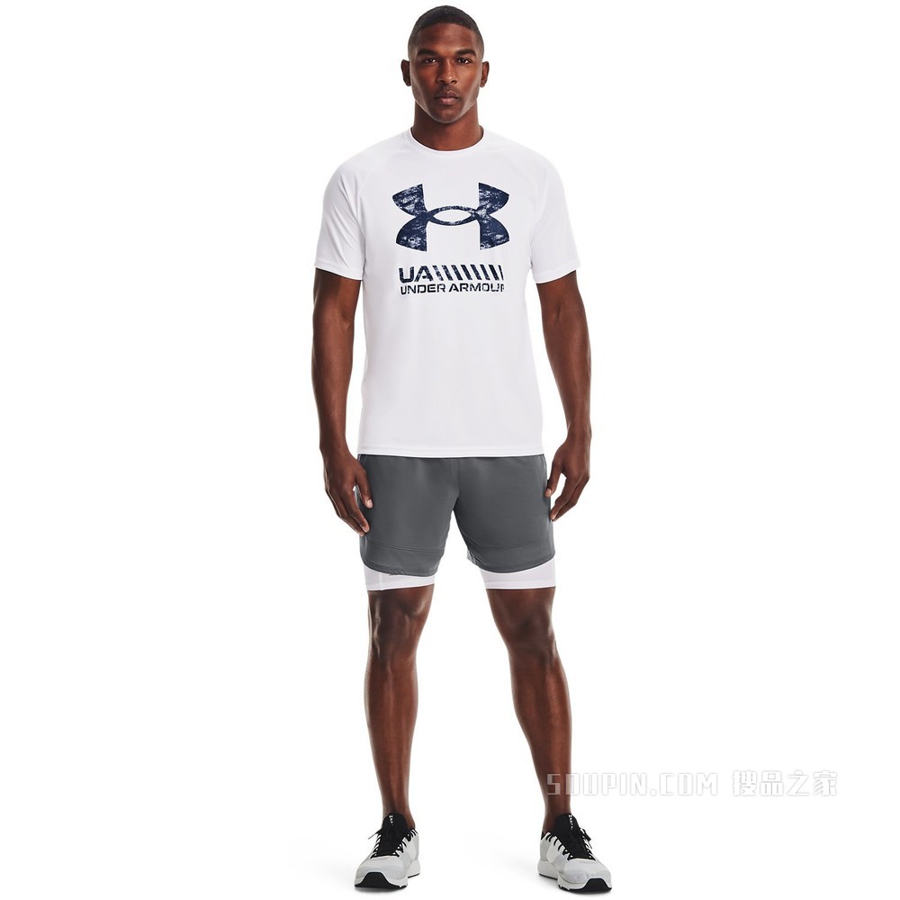 男士UA Velocity Graphic Logo短袖T恤