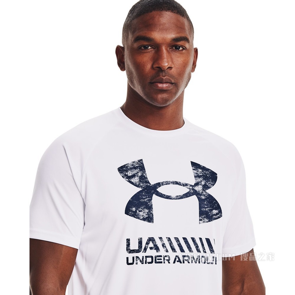 男士UA Velocity Graphic Logo短袖T恤