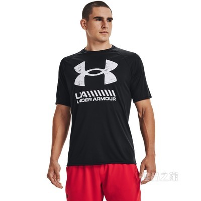 男士UA Velocity Graphic Logo短袖T恤
