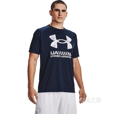 男士UA Velocity Graphic Logo短袖T恤