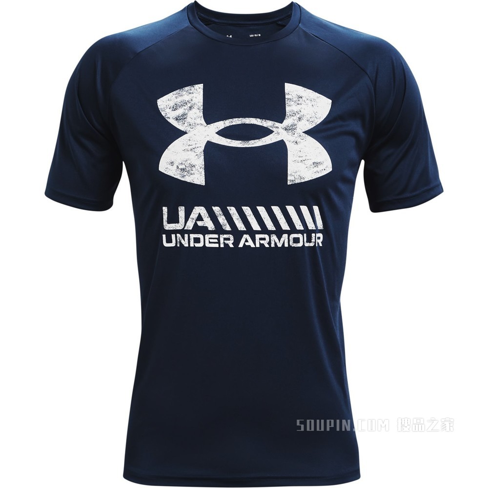 男士UA Velocity Graphic Logo短袖T恤