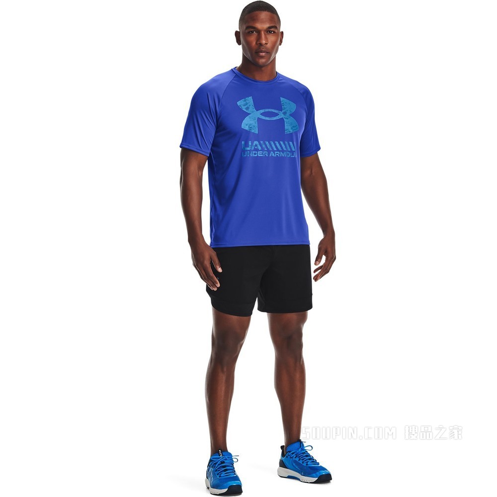 男士UA Velocity Graphic Logo短袖T恤