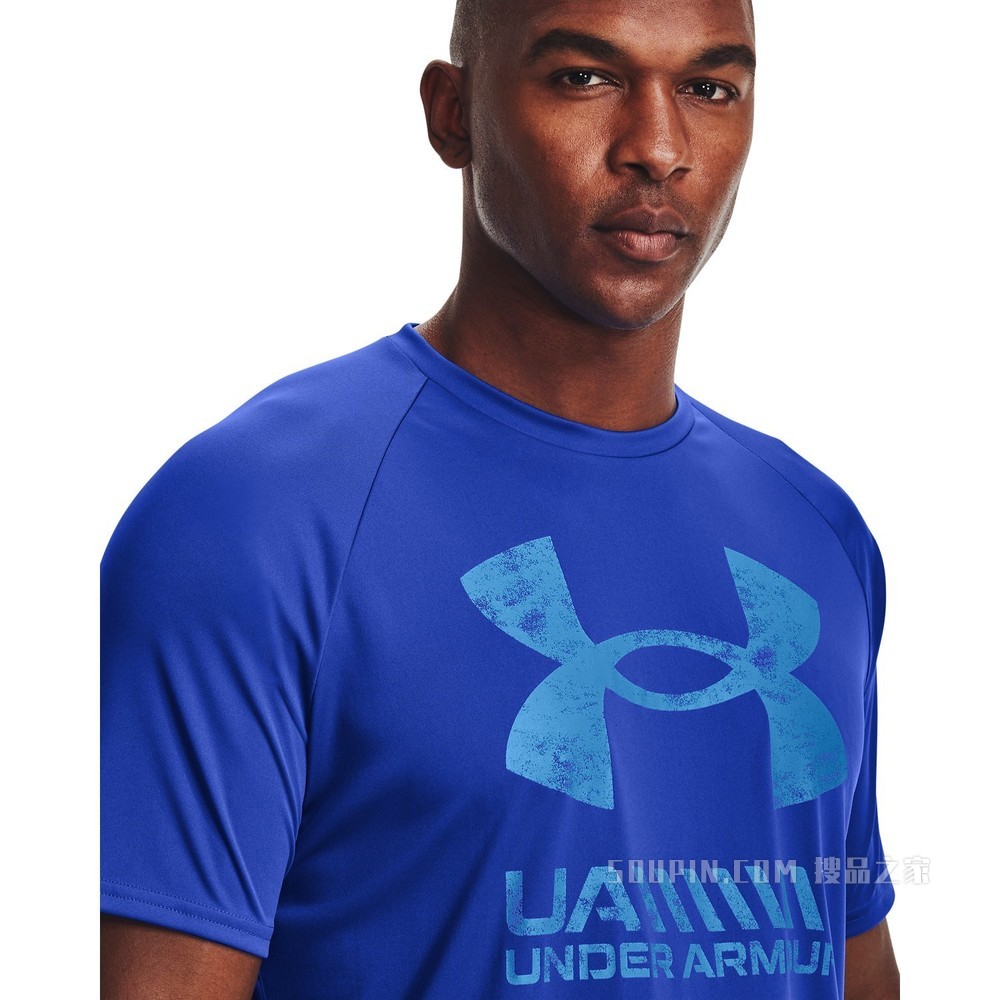 男士UA Velocity Graphic Logo短袖T恤