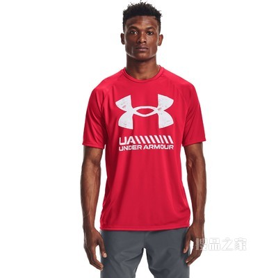 男士UA Velocity Graphic Logo短袖T恤