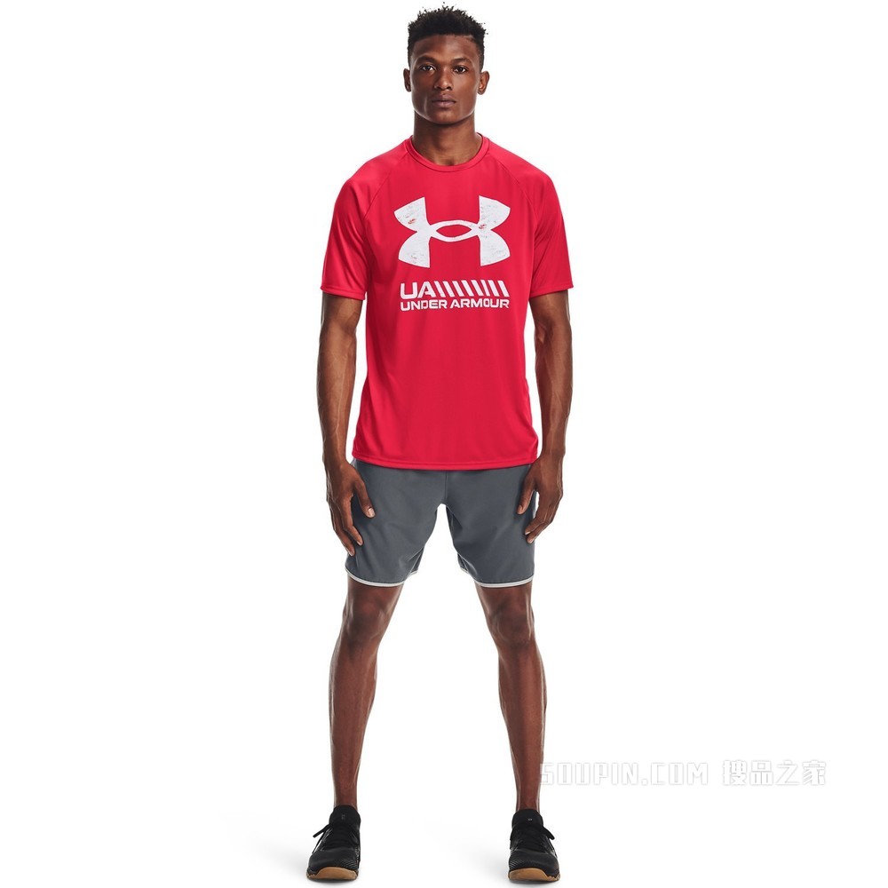 男士UA Velocity Graphic Logo短袖T恤