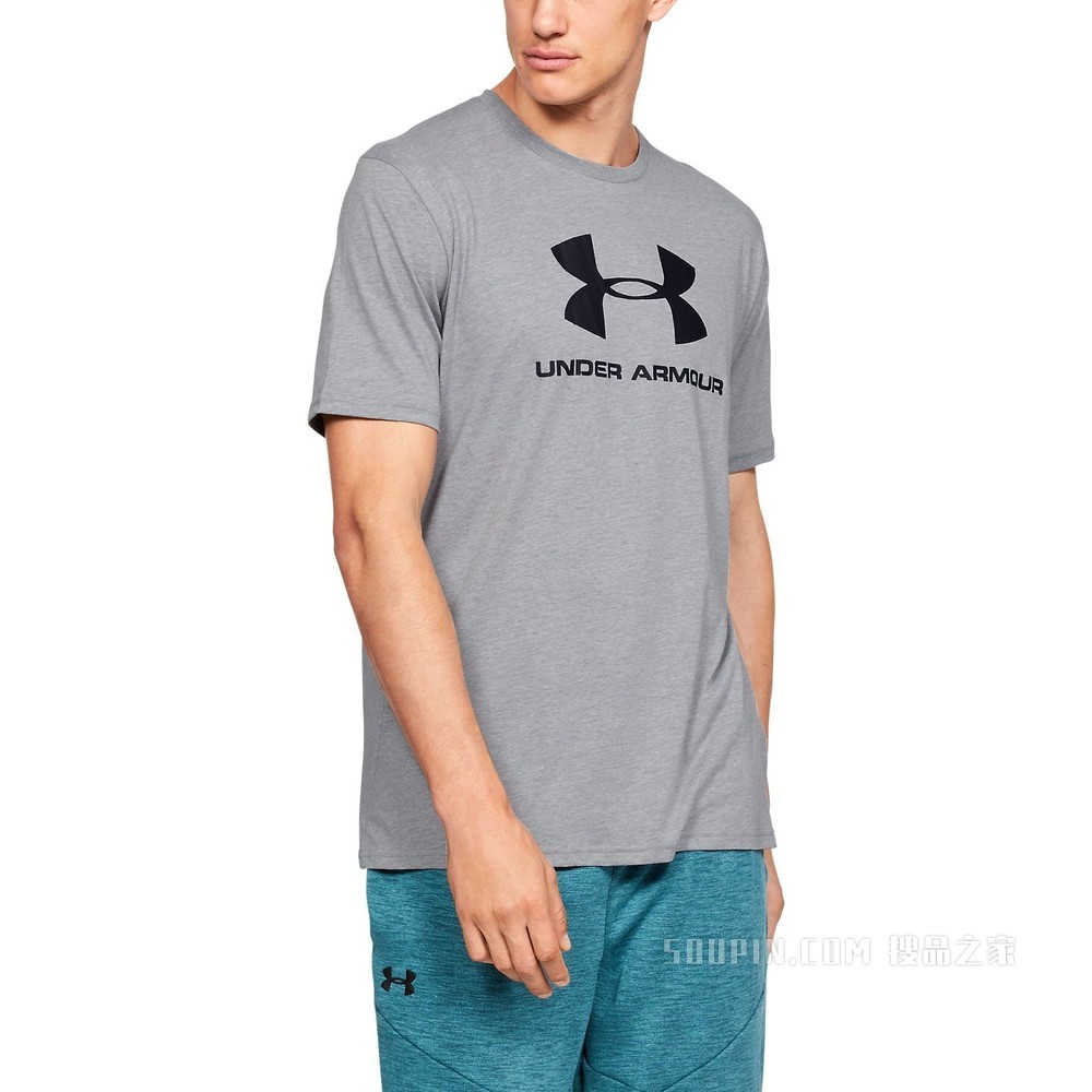 男士UA Sportstyle Logo短袖T恤
