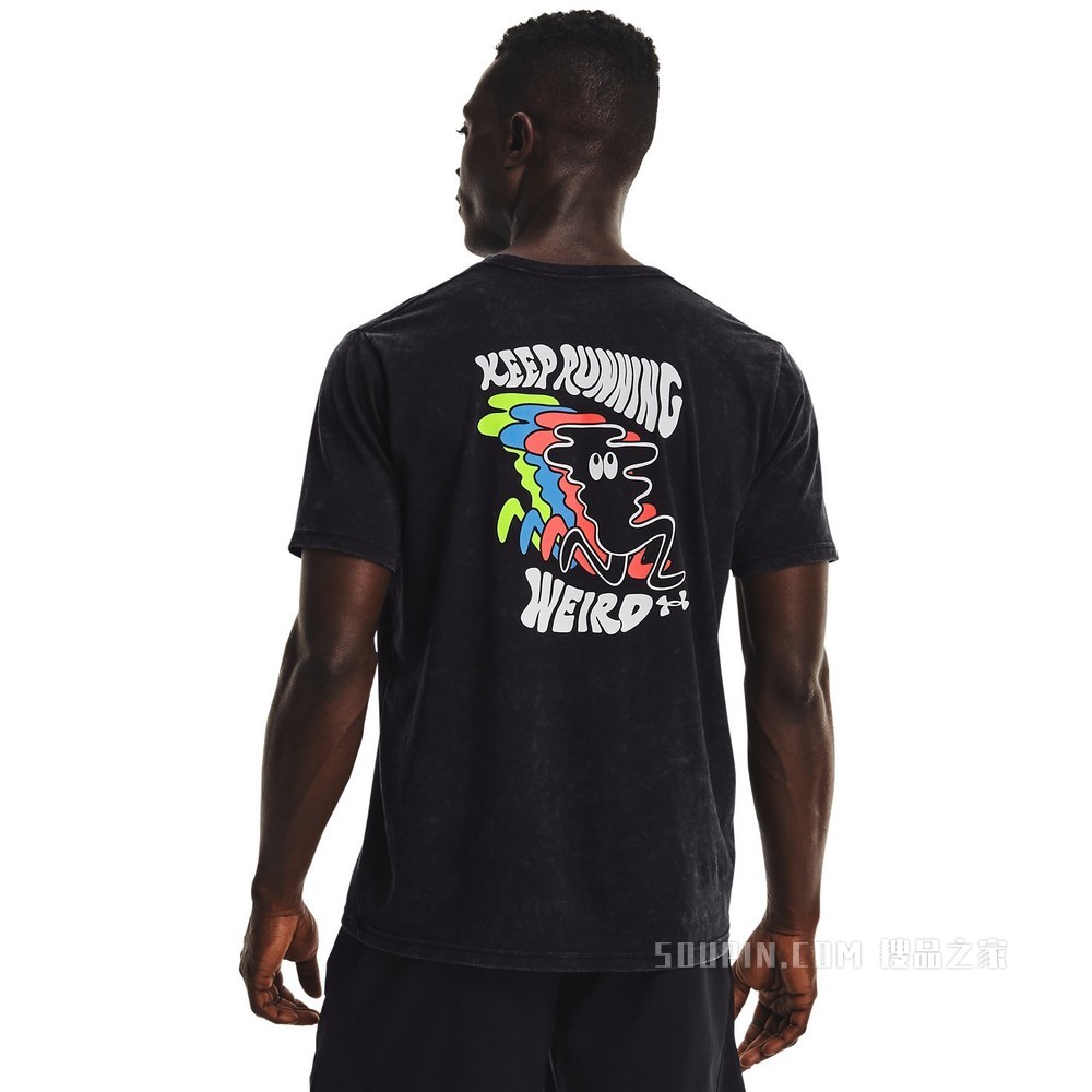 男士UA Keep Weird KOR跑步短袖T恤