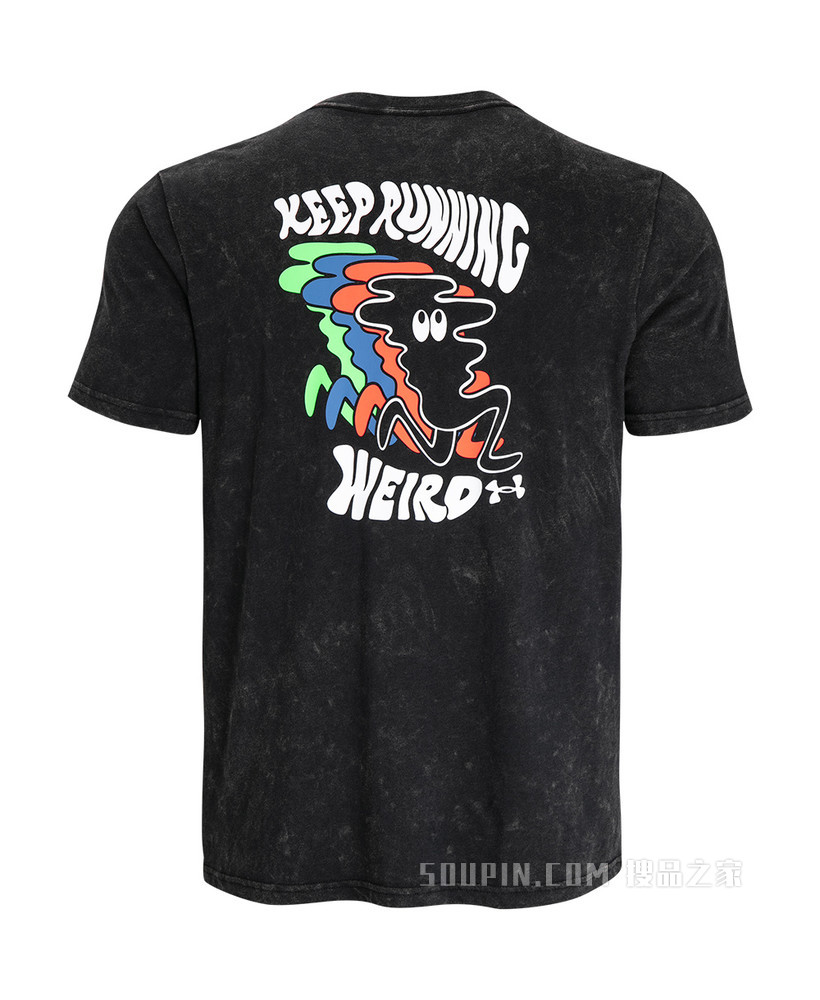 男士UA Keep Weird KOR跑步短袖T恤
