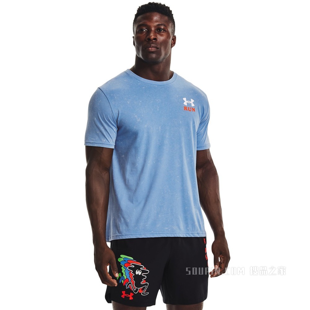 男士UA Keep Weird KOR跑步短袖T恤