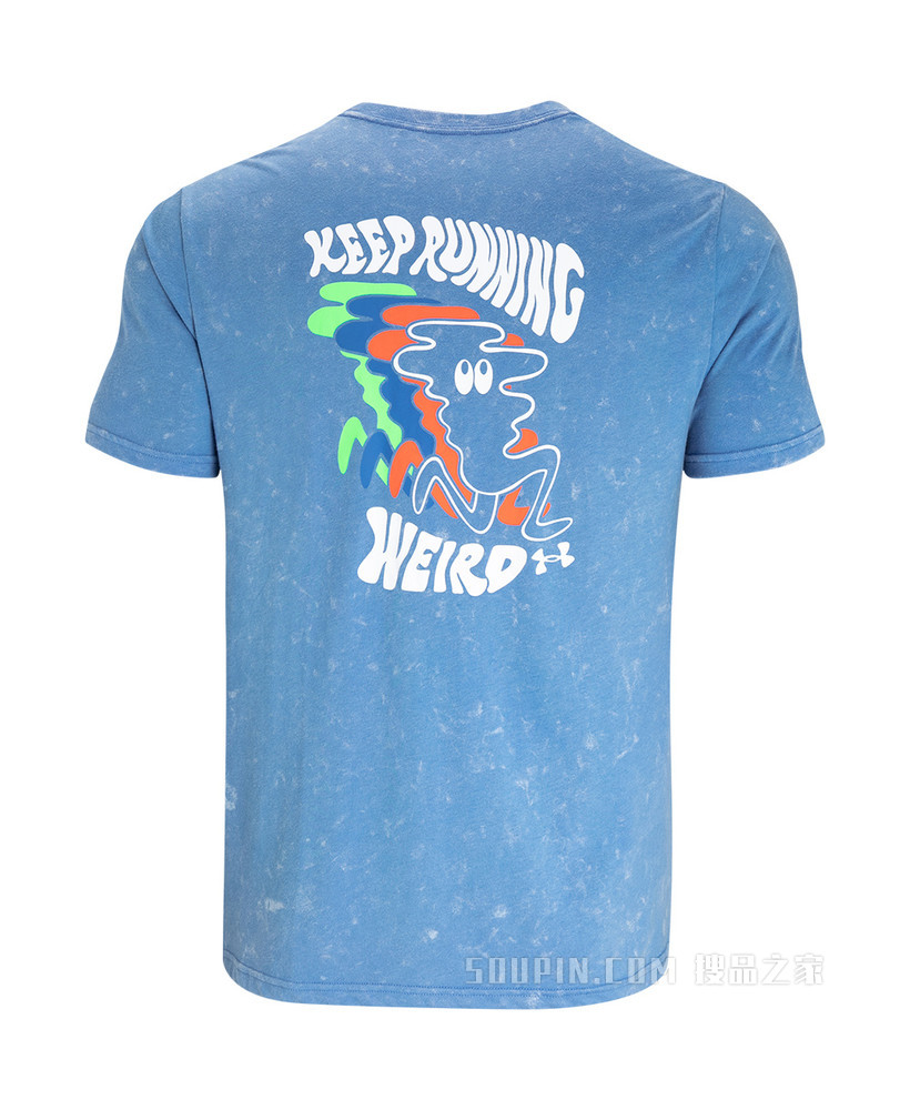 男士UA Keep Weird KOR跑步短袖T恤
