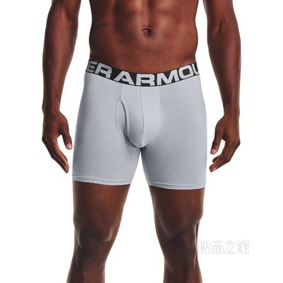 男士Charged Cotton® Boxerjock 6英寸内裤—3条装