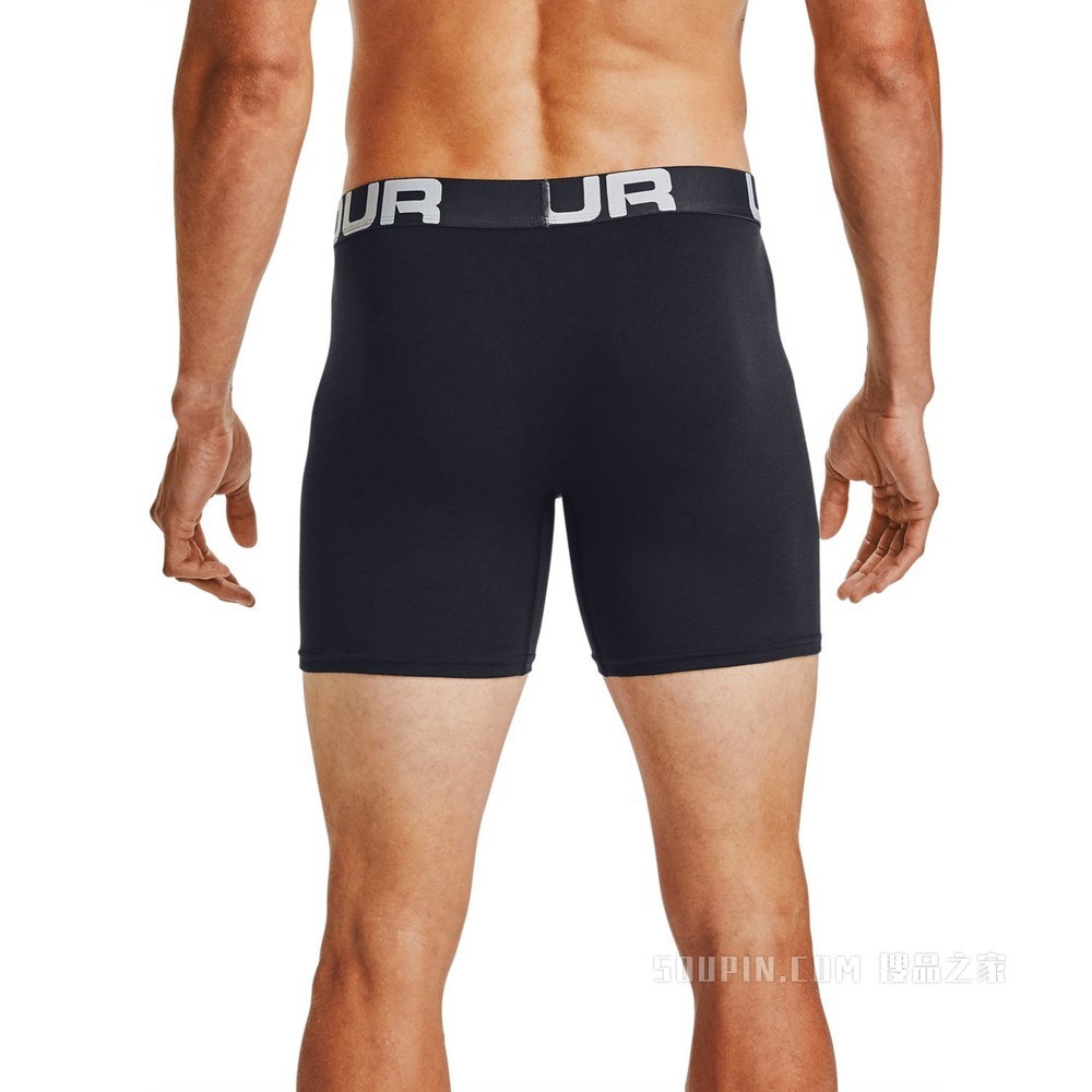 男士Charged Cotton® Boxerjock 6英寸内裤—3条装