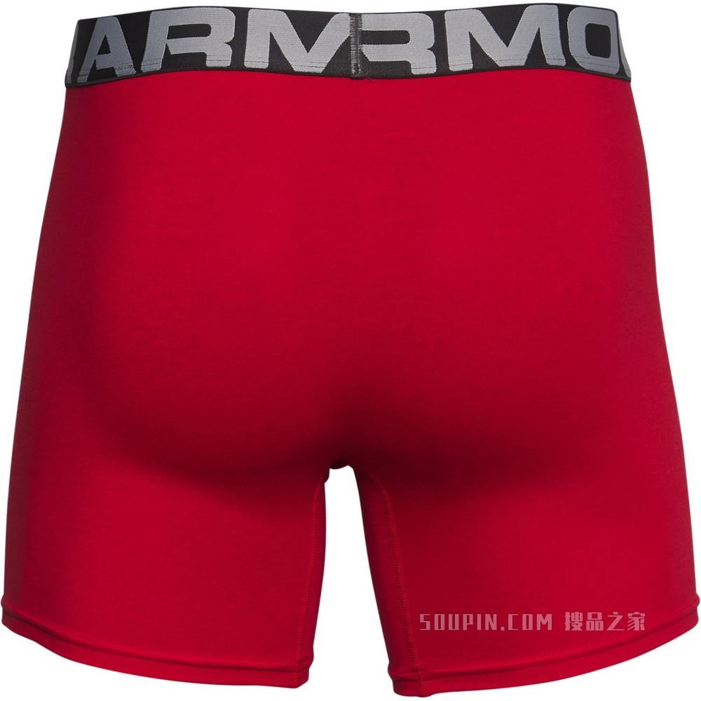 男士Charged Cotton® Boxerjock 6英寸内裤—3条装