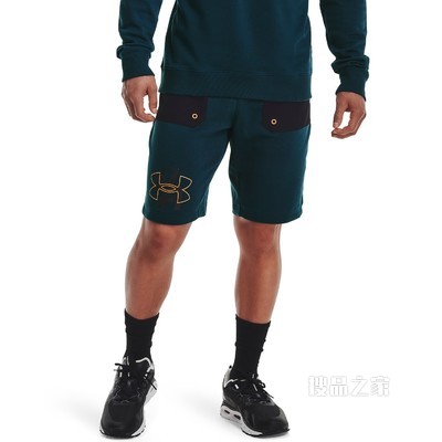 男士UA Rival Terry Scribble短裤