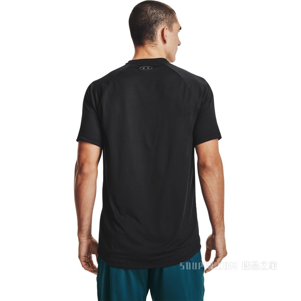 男士UA Tech 2.0 Vertical Wordmark短袖T恤