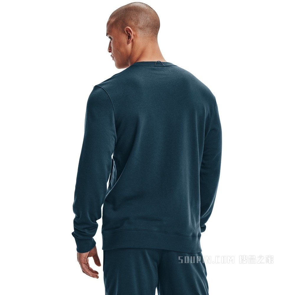 男士UA Rival Terry Scribble圆领运动衣