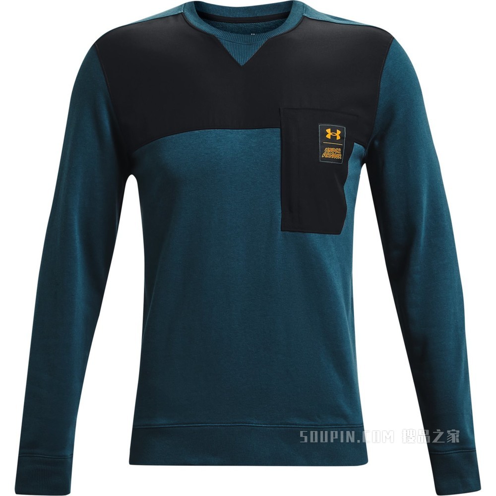 男士UA Rival Terry Scribble圆领运动衣