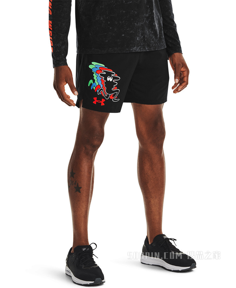 男士UA Keep Weird 7英寸跑步短裤