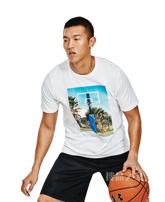 男士UA Hoops Summer Daze T恤