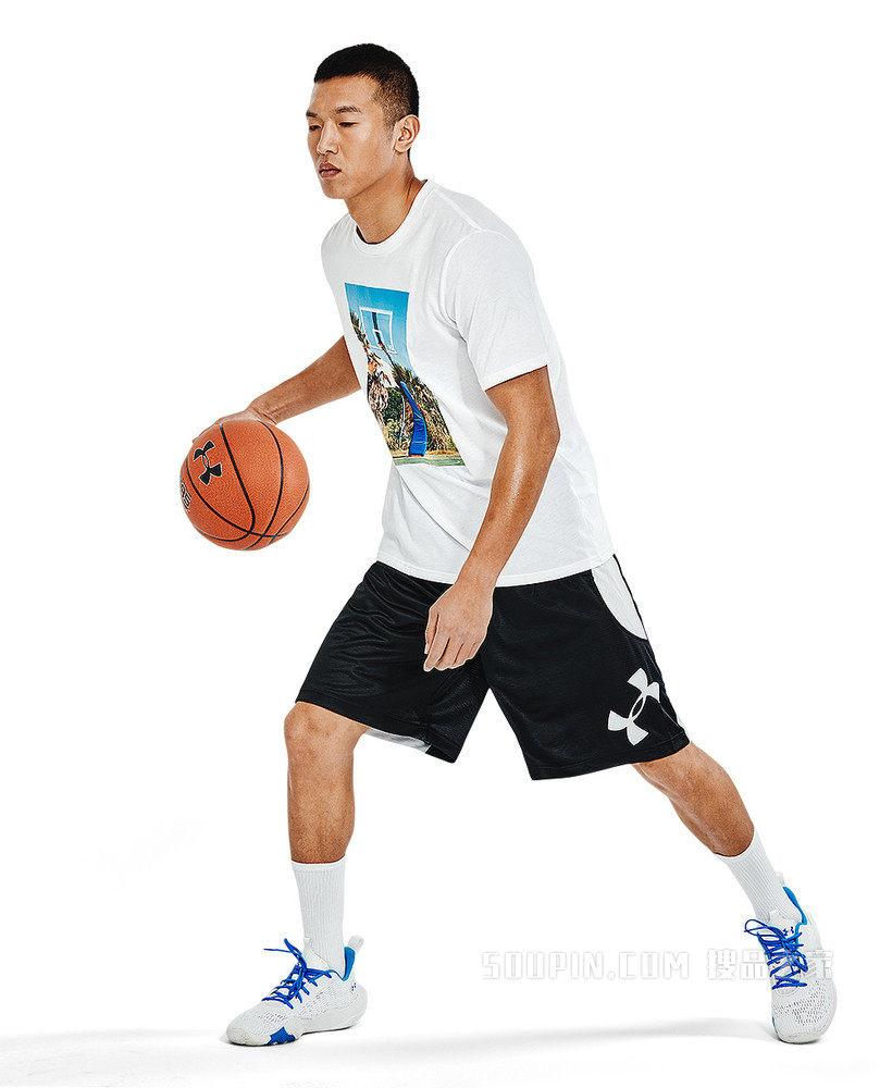 男士UA Hoops Summer Daze T恤